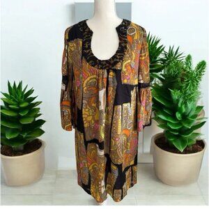 TRINA TURK Multicolor Swing Dress Size 12